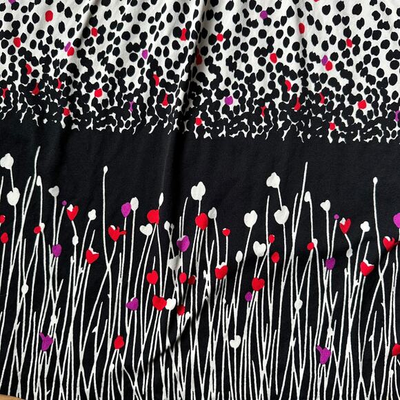 Vintage Y2k Tibi New York Kimono Sleeve Floral Fit and Flare Dress Sz L - Picture 4 of 8